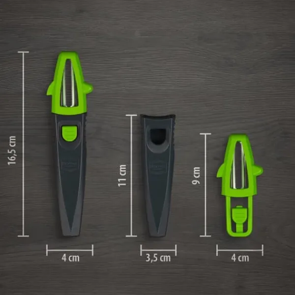 Køkkenskiver>Borner Multi Peeler - pendulskræller - julienne-tilbehør til grøntsagsnudler - sæt med 3