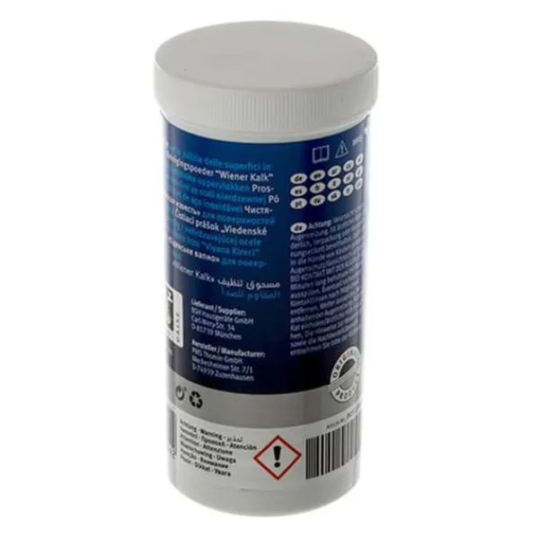 Rengøringsmiddel>BOSCH SIEMENS Rustfrit stål rensepulver 100gr
