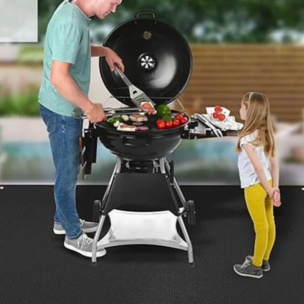 Brandsikker og varmebestandig grillmåtte - ekstra stor 80"x48" Best
