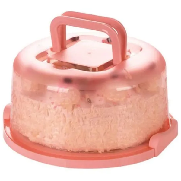 Kagedåser>Bärbar Cupcake Carrier Food Conservation Box with Handtag Transparent Cake Box