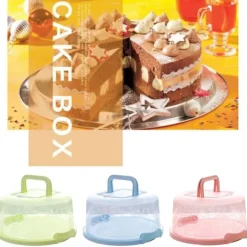 Bærbar Cupcake Carrier Madopbevaringsboks med Håndtag Transparent Kageæske Discount