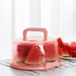 Bærbar Cupcake Carrier Madopbevaringsboks med Håndtag Transparent Kageæske Discount