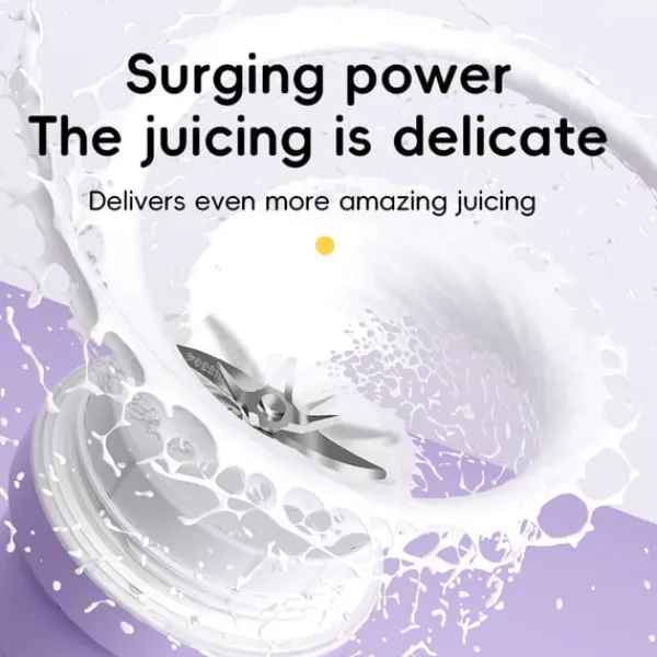 Juicepresser - Nyd Friskpresset Juice Derhjemme>Bærbar elektrisk juicer kop - Mini 304 rustfrit stål blender til smoothies og shakes