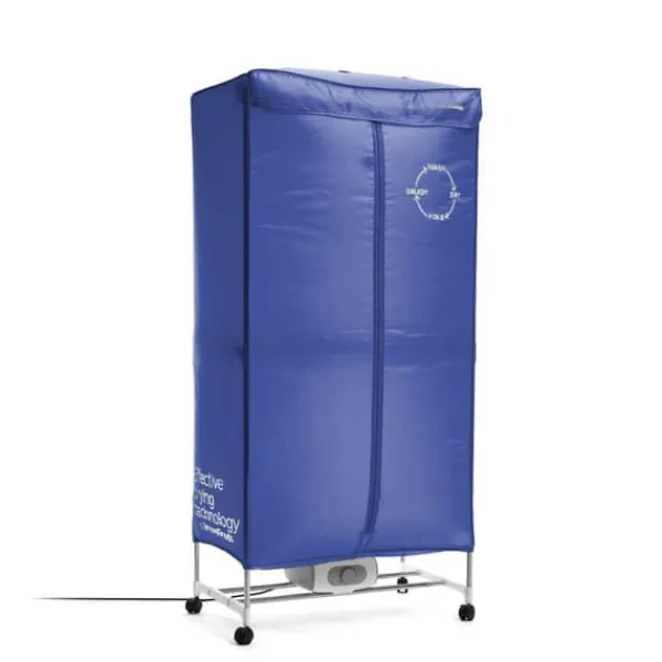 Bærbar elektrisk tørretumbler med 2 højder Dupledry Blue InnovaGoods 1200 W Online