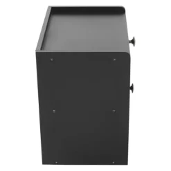 Brødkasse - Brødbeholder - Fyrretræ - Magnetisk Låge - Holdbart Design - Til Brød og Snacks - Bordpladeopbevaring - Sort Discount