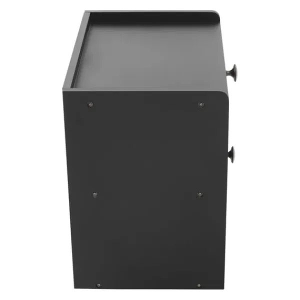 Brødkasse - Brødbeholder - Fyrretræ - Magnetisk Låge - Holdbart Design - Til Brød og Snacks - Bordpladeopbevaring - Sort Discount