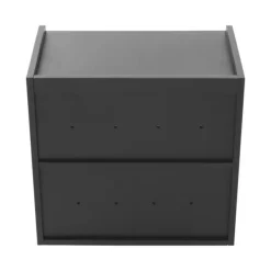 Brødkasse - Brødbeholder - Fyrretræ - Magnetisk Låge - Holdbart Design - Til Brød og Snacks - Bordpladeopbevaring - Sort Discount