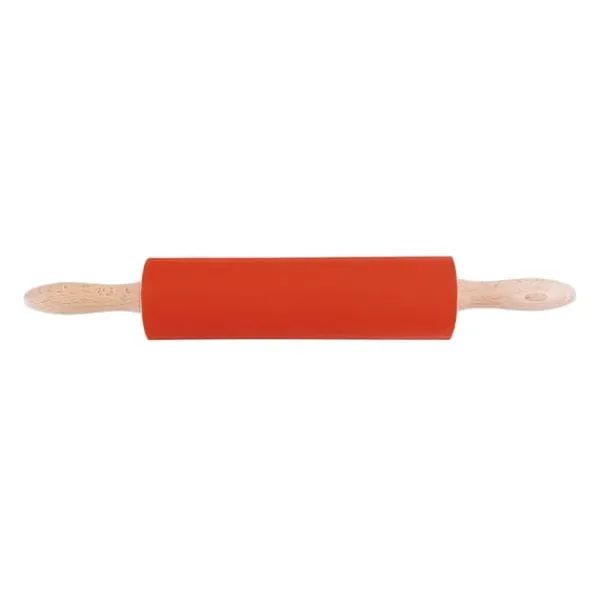 Jonas of Sweden Brödkavel 25cm m rött silikonöverdrag
