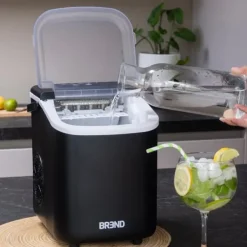 BREND BR-2213 Isblokningsmaskine med ske - Bærbar isblokningsmaskine – Sort Discount