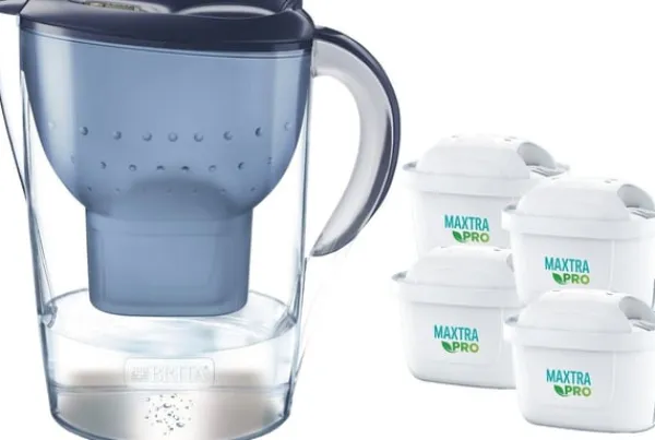 Brita Marella XL kande + 4 Maxtra patroner blå Online