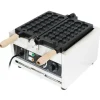 Vaffeljern>Bubble vaffeljern - Professionelt elektrisk - 1500 W - Non-stick belægning - 180° roterende - Temp 50–300°C - 220 V - Sort/Sølv