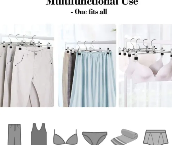 Buks / nederdel bøjle med clips 10-pack Clearance