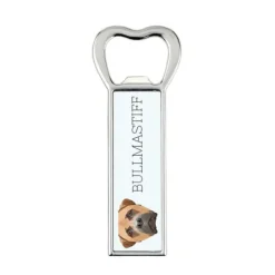 Cocktailshakers & Drinkudstyr>Bullmastiff, Bulmastiff - flaskeåbner med foto og inskription til Art-Dog øl
