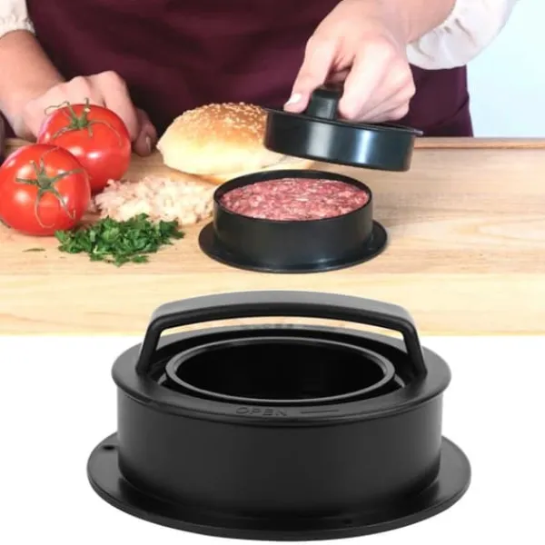 Burger Press - 3-i-1 hamburgerpresse til hjemmelavede burgere