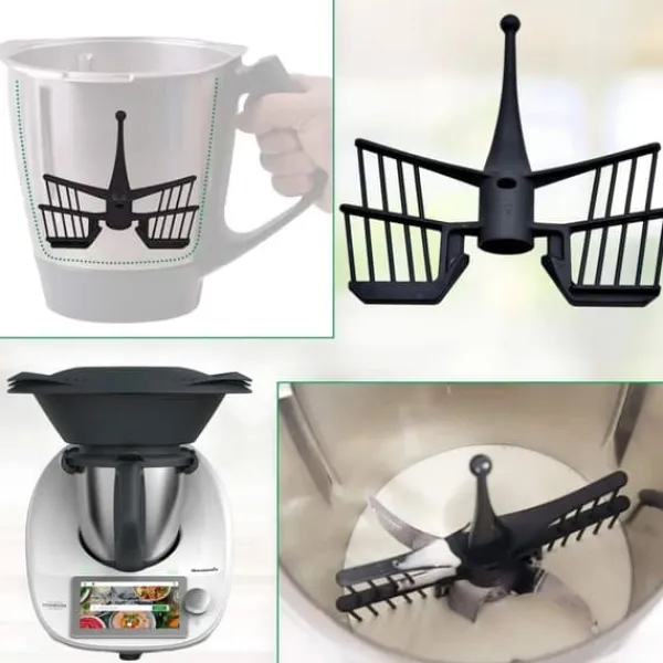 Butterfly Mixer Piskeris til Thermomix TM6 TM5 TM Friend TM31 til blanding, piskning og opskumning. New