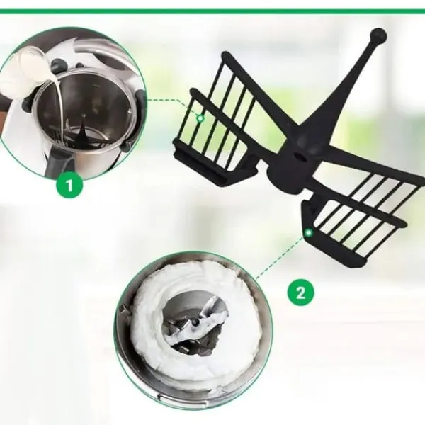 Butterfly Mixer Piskeris til Thermomix TM6 TM5 TM Friend TM31 til blanding, piskning og opskumning. New