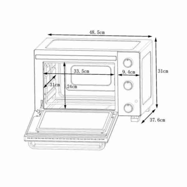 Bordkomfur>Camping komfur Continental Edison CEMF28B2 1500 W