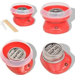 Maskiner Til Candyfloss>Candyfloss-maskine 480 W rød - Candyfloss-maskine - Candyfloss-maskiner - Home & Living