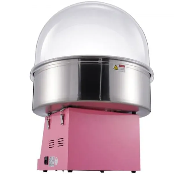 Maskiner Til Candyfloss>Candyflossmaskine, 1000W, 52x52x41.5 cm, Pink, Rustfrit stål