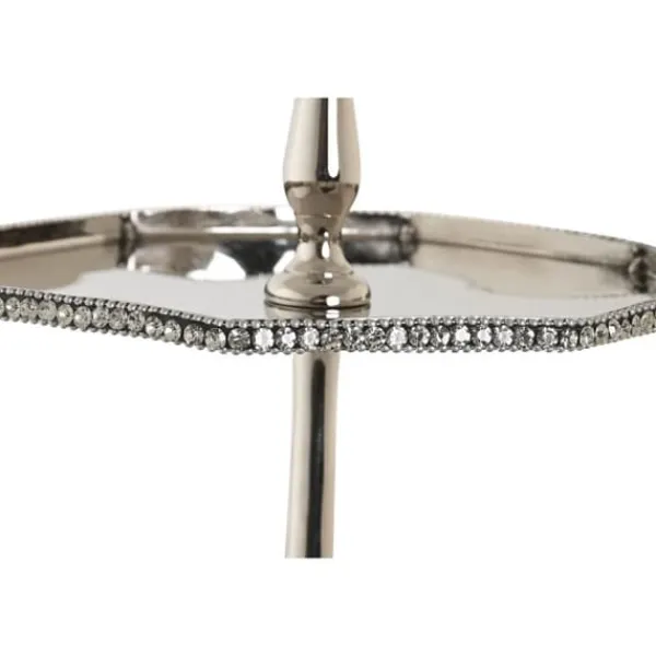 Serveringsfad & Skåle>Centerpiece DKD Home Decor Silver Aluminium 28 x 28 x 47 cm