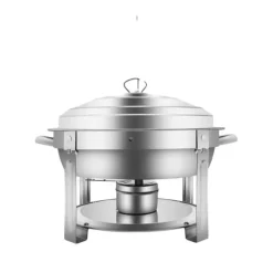 Madopvarmere>Chafing Dish, 410 rustfrit stål, 7,5L kapacitet,Sølv