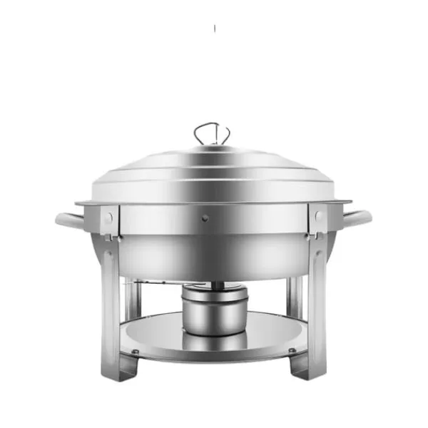 Madopvarmere>Chafing Dish, 410 rustfrit stål, 7,5L kapacitet,Sølv