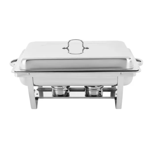 Madopvarmere>Chafing Dish Buffet Sæt, Elegant Design, Holdbart Rustfrit Stål,3 Gitter