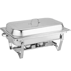 Chafing Dish, 9L Total Kapacitet, Rustfrit Stål, Elegant Design Sale