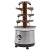 Chokoladefontæne - GTH-001E-2 - 4 Niveauer - 430 Rustfrit Stål - Chokoladesmelter 1,2 L - 150–190 W, 220–240 V 50 Hz Discount