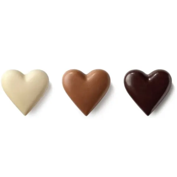 Chokoladepralineform, brun silikoneform, SILLINIE hjerte, ORION 151744 Best