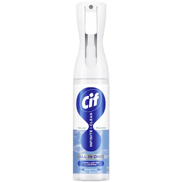 Rengøringsmiddel>CIF Infinite+Clean Universal Rengøringsspray Lotus og Havsalt 280 ml