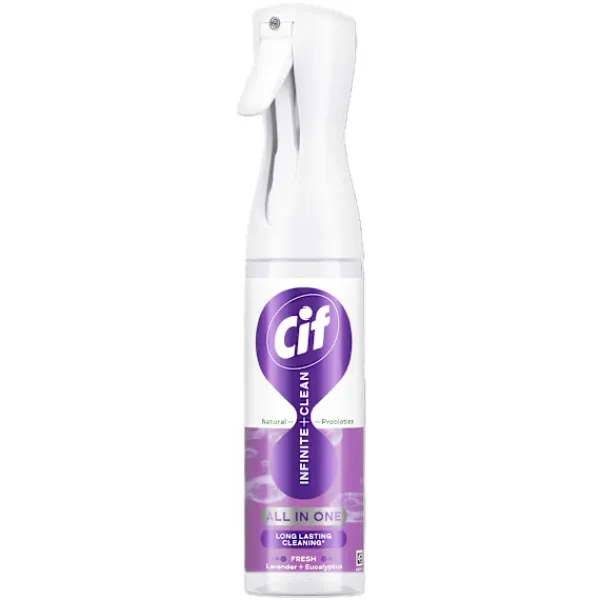 Rengøringsmiddel>CIF Infinite+Clean Universal Rengøringsspray Lavendel og Eukalyptus 280 ml