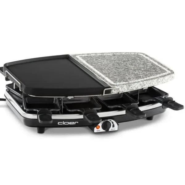 Fonduesæt>Cloer 6435 Raclette Grill med Natursten 1200W