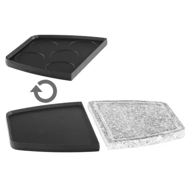 Fonduesæt>Cloer 6435 Raclette Grill med Natursten 1200W