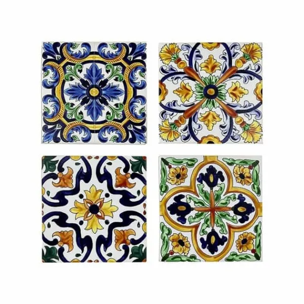 Coasters DKD Home Decor Tile 4 Units (10,8 x 10,8 x 0,7 cm) Clearance