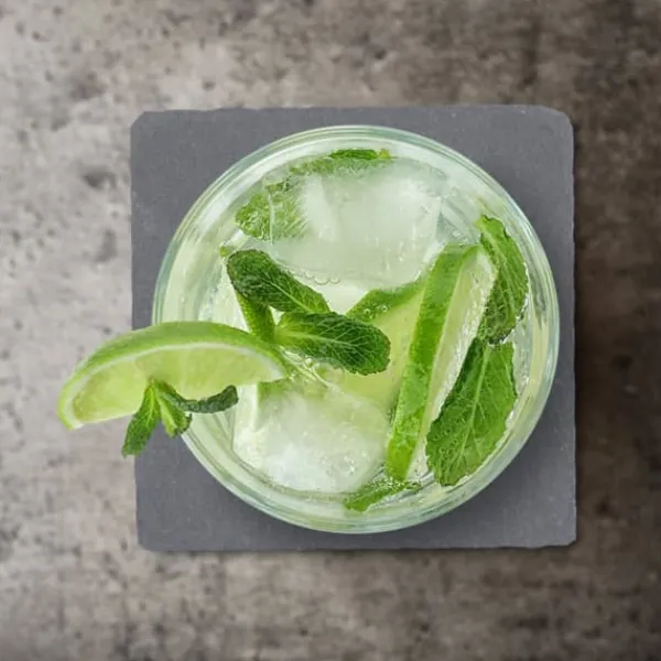 Bordskånere Til Glas>Coaster-sæt, 0,2x10x10 cm, Grå