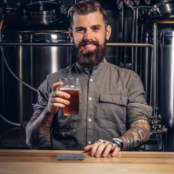 Bordskånere Til Glas>Coaster-sæt, 0,2x10x10 cm, Grå