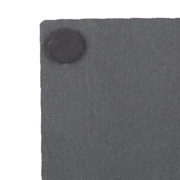 Bordskånere Til Glas>Coaster-sæt, 0,2x10x10 cm, Grå