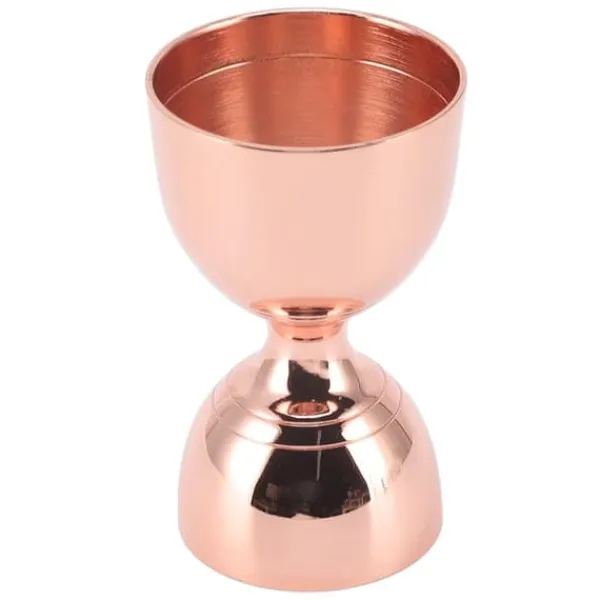 Cocktailshakers & Drinkudstyr>Cocktail Jigger i rustfrit stål - 30/60 ml måling, holdbar og præcis - Rosaguld