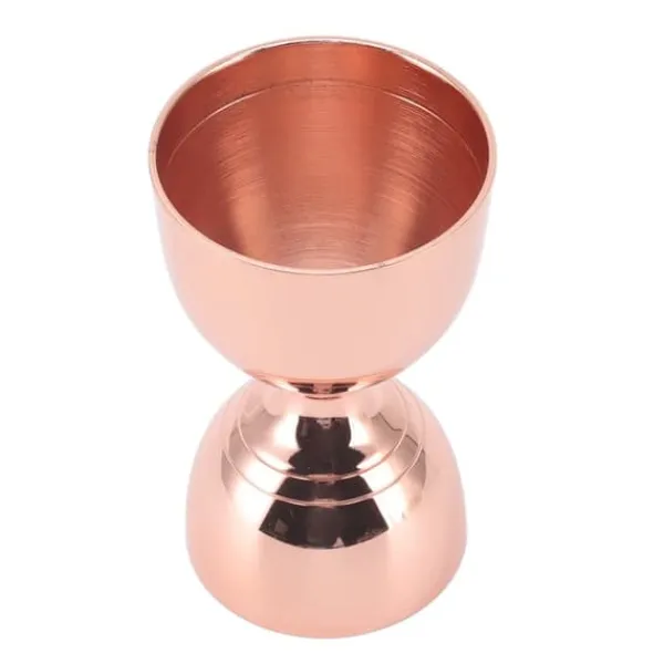 Cocktailshakers & Drinkudstyr>Cocktail Jigger i rustfrit stål - 30/60 ml måling, holdbar og præcis - Rosaguld