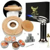 Barudstyrssæt>Cocktail Røge Kit, Fakkel Inkluderet, 4 Træflis, , Beech with torch