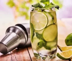 Cocktail Shaker Sæt - Rustfrit Stål Sølv 5 Dele Best