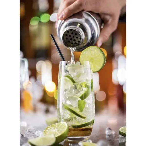 Cocktail sæt | 6-delt bartendersæt cocktailshaker i rustfrit stål Outlet