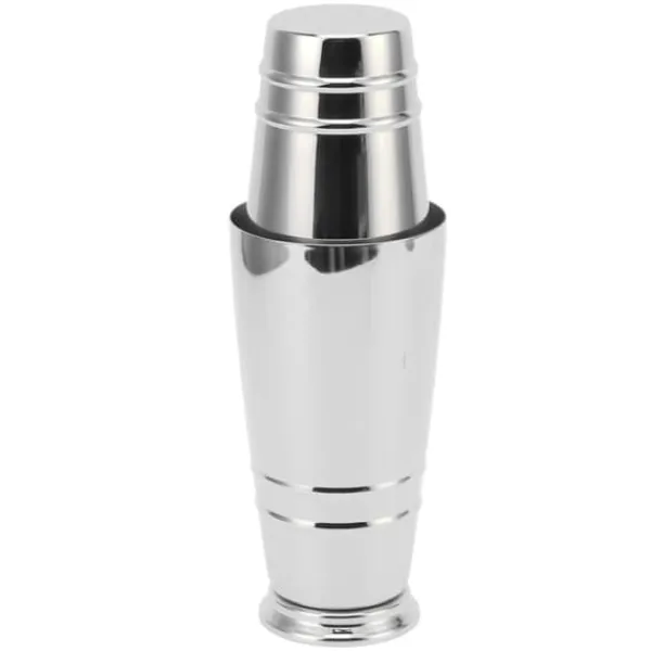Cocktailshakers & Drinkudstyr>Cocktailmixer 304 rustfrit stål blank med bund opvaskemaskinesikker Boston shaker til hjemmebar sølv