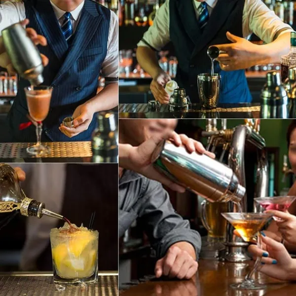 Cocktailsæt Rustfrit stål Sølv 8 dele Hot