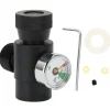 CO2-flaskepåfyldningsadapterstik CGA320 // TR21-4 ASA 3000psi trykmåler sort New