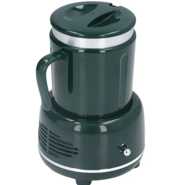 Cooler Warmer Cup Snabbkylning Uppvärmning Enkel kontroll Böjt handtag Halkskyddade kuddar Kaffevärmare för kaffebjörn Flaska Grön