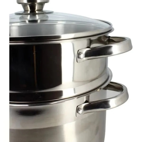 Madlavningsmaskiner>Couscoussier - MENASTYL - 4615450 - Rustfrit stål - 10 liter - Velegnet til alle varmekilder inklusive induktion
