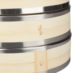 Dampkoger, Bambus 2-lags, 15.5x25.5 cm, Natur New