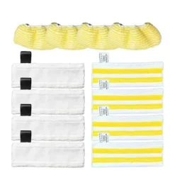 Rengøringsudstyr>Dampmop Klud, Genanvendelig Mikrofiber, Kompatibel med Karcher EasyFix SC2 SC5,12 stk